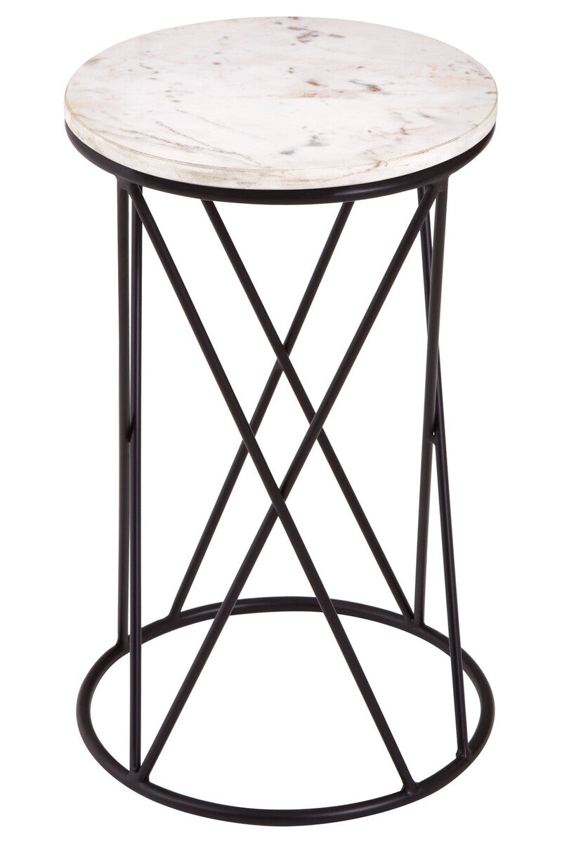 Shalimar Cross Design Round Side Table