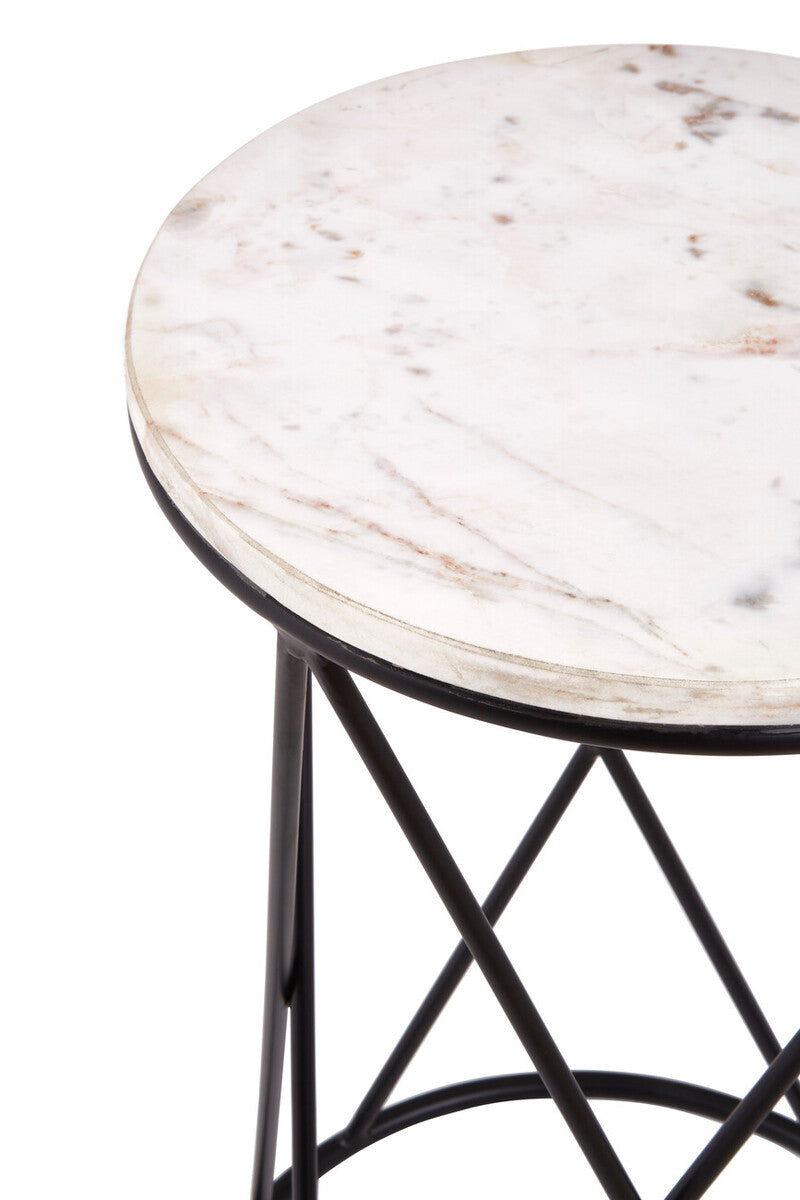 Shalimar Cross Design Round Side Table