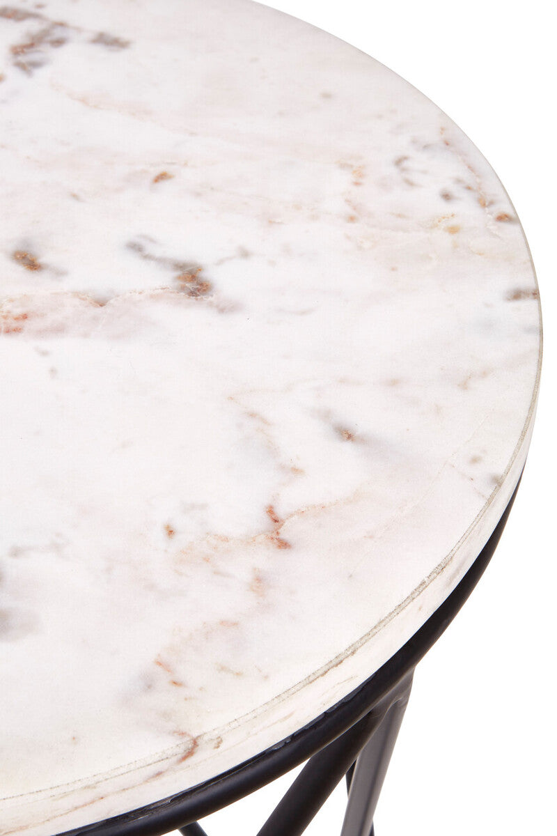 Shalimar Cross Design Round Side Table