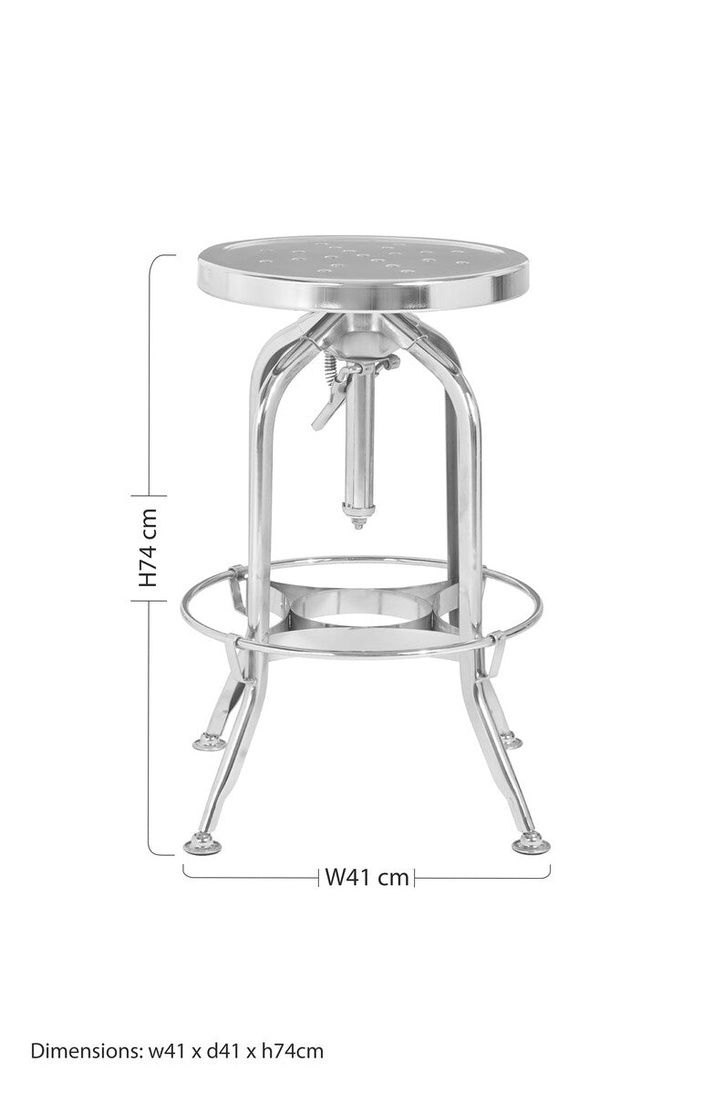 Gator Silver Adjustable Stool