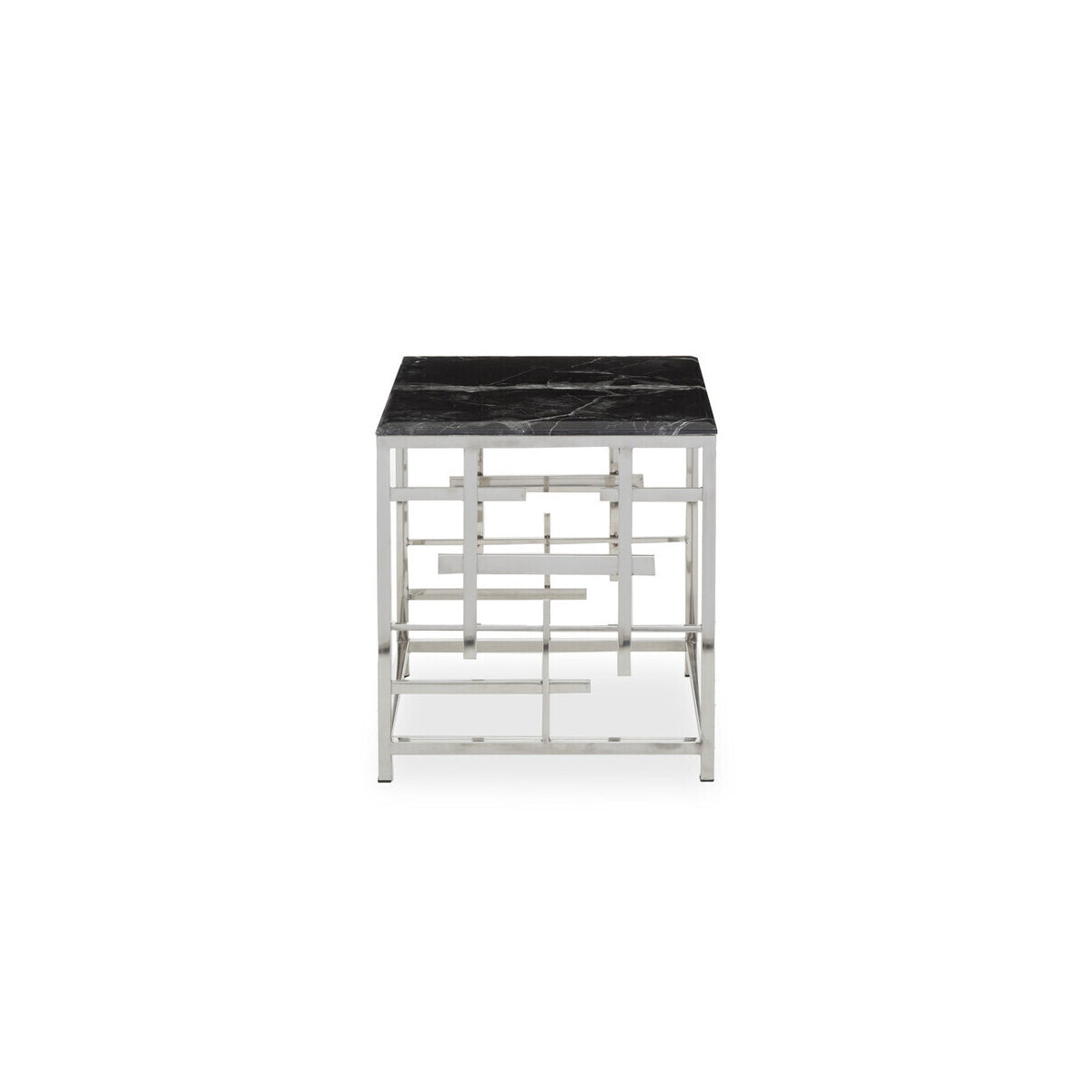 Aprilia Black Marble Side Table