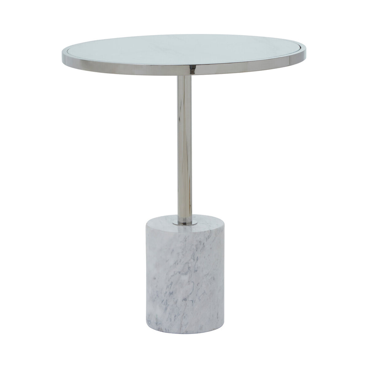 Oria Silver Frame End Table