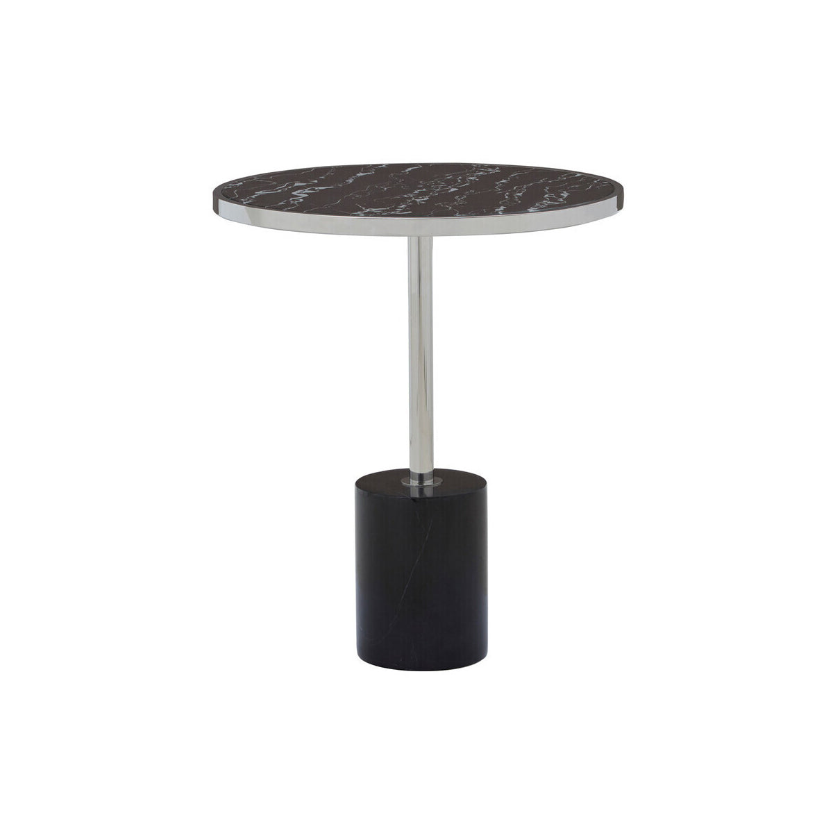 Oria Black Marble End Table
