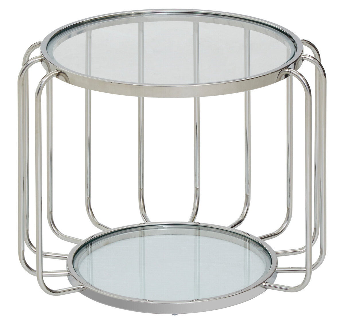 Oria Side Table With Glass Top