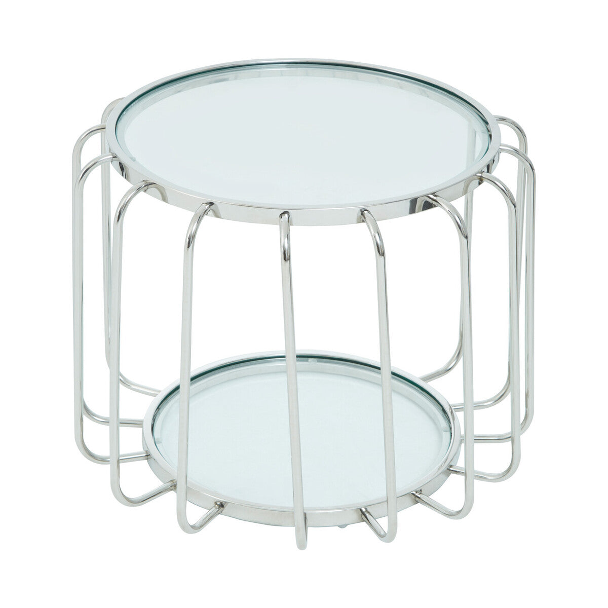 Oria Side Table With Glass Top