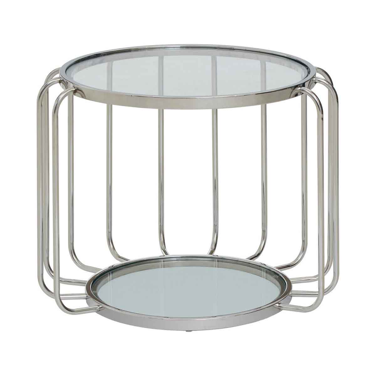 Oria Side Table With Glass Top