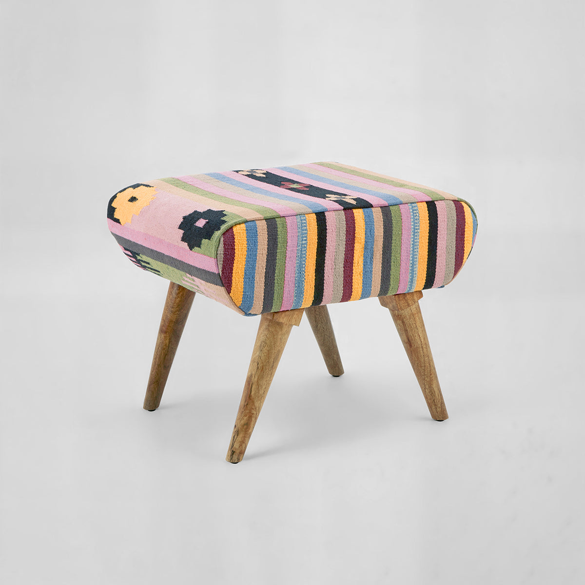Cefena Multicolour Footstool