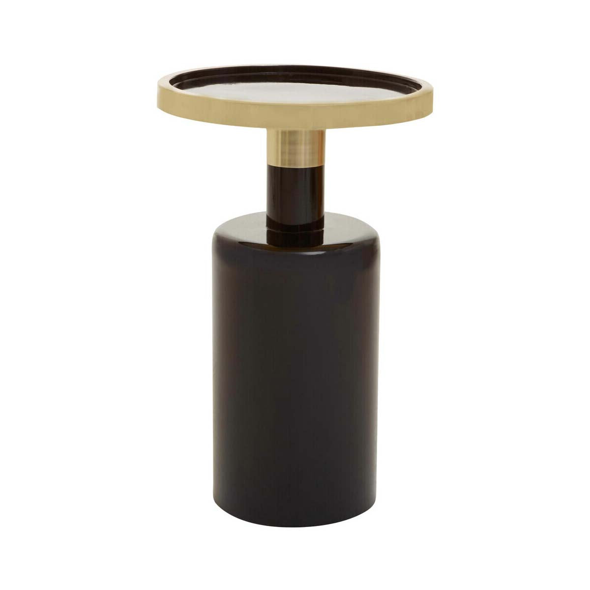 Elva Black And Gold Side Table