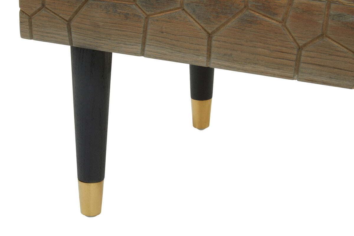 Malay Four Drawer Recycled Elm Wood Chest