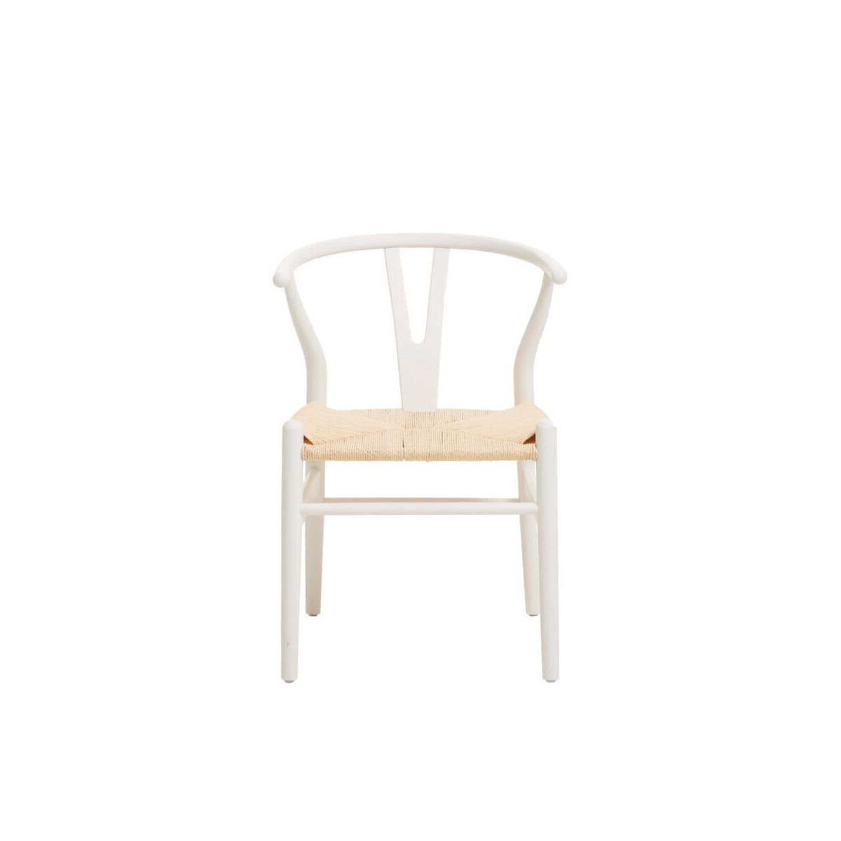 Lyon Wishbone Antique White Chair