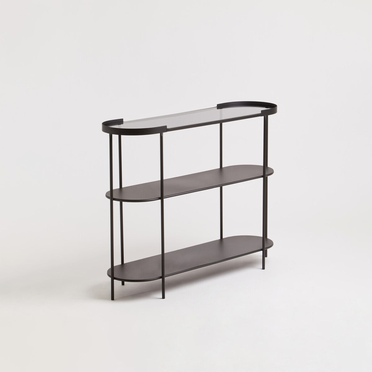 Trento Console Table With Glass Top
