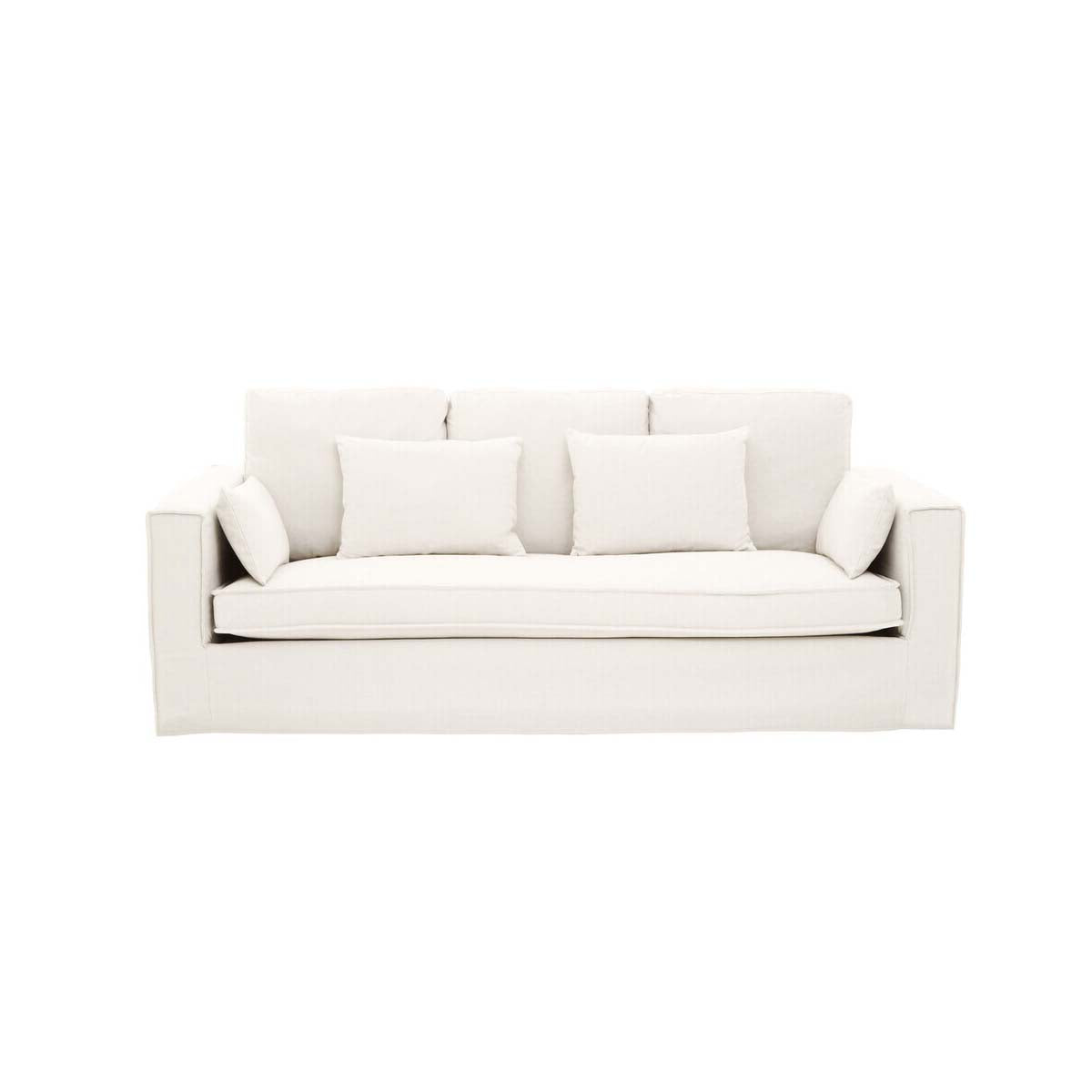 Menton 3 Seat Cream Sofa