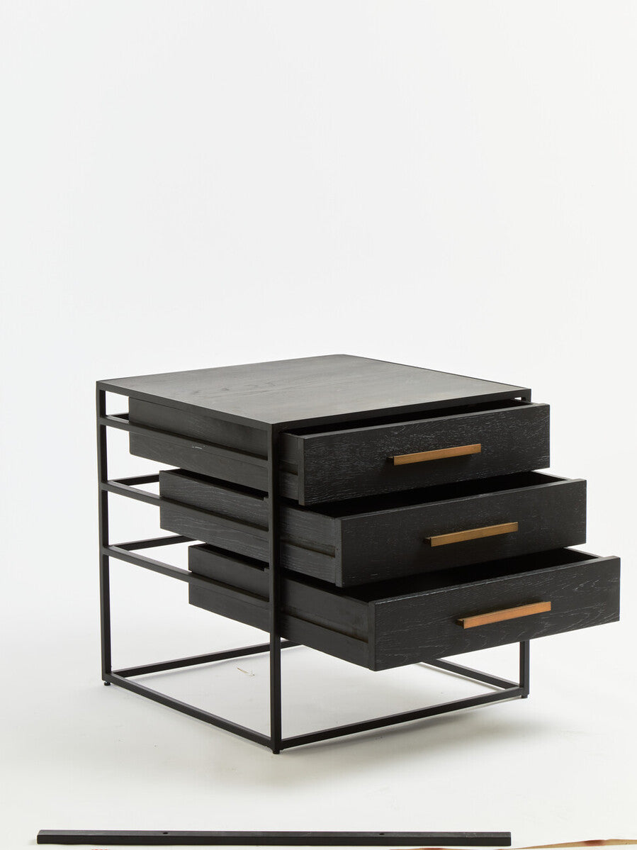 Judd Three Drawer Side Table