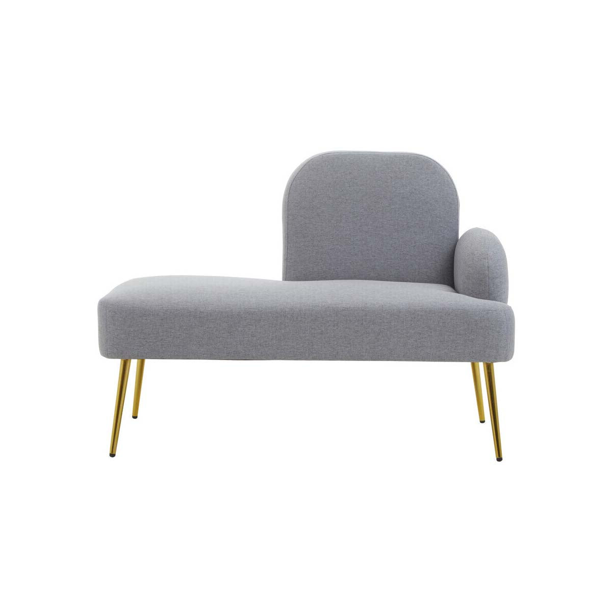 Heather Grey Right Hand Chaise Loungue