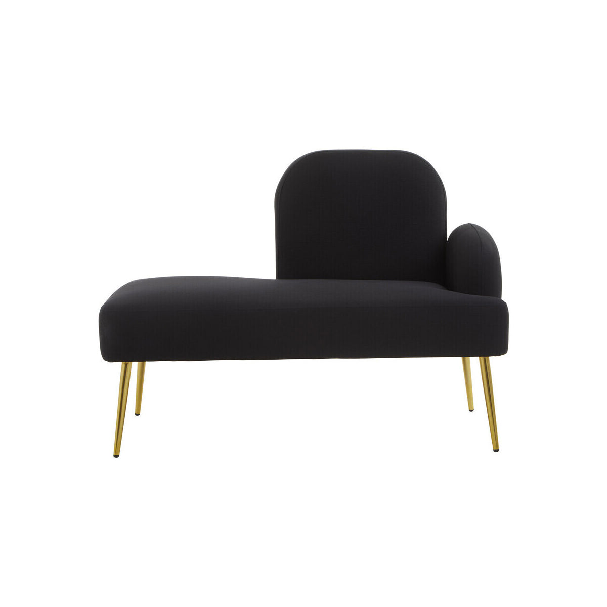 Heather Black Right Hand Chaise Loungue