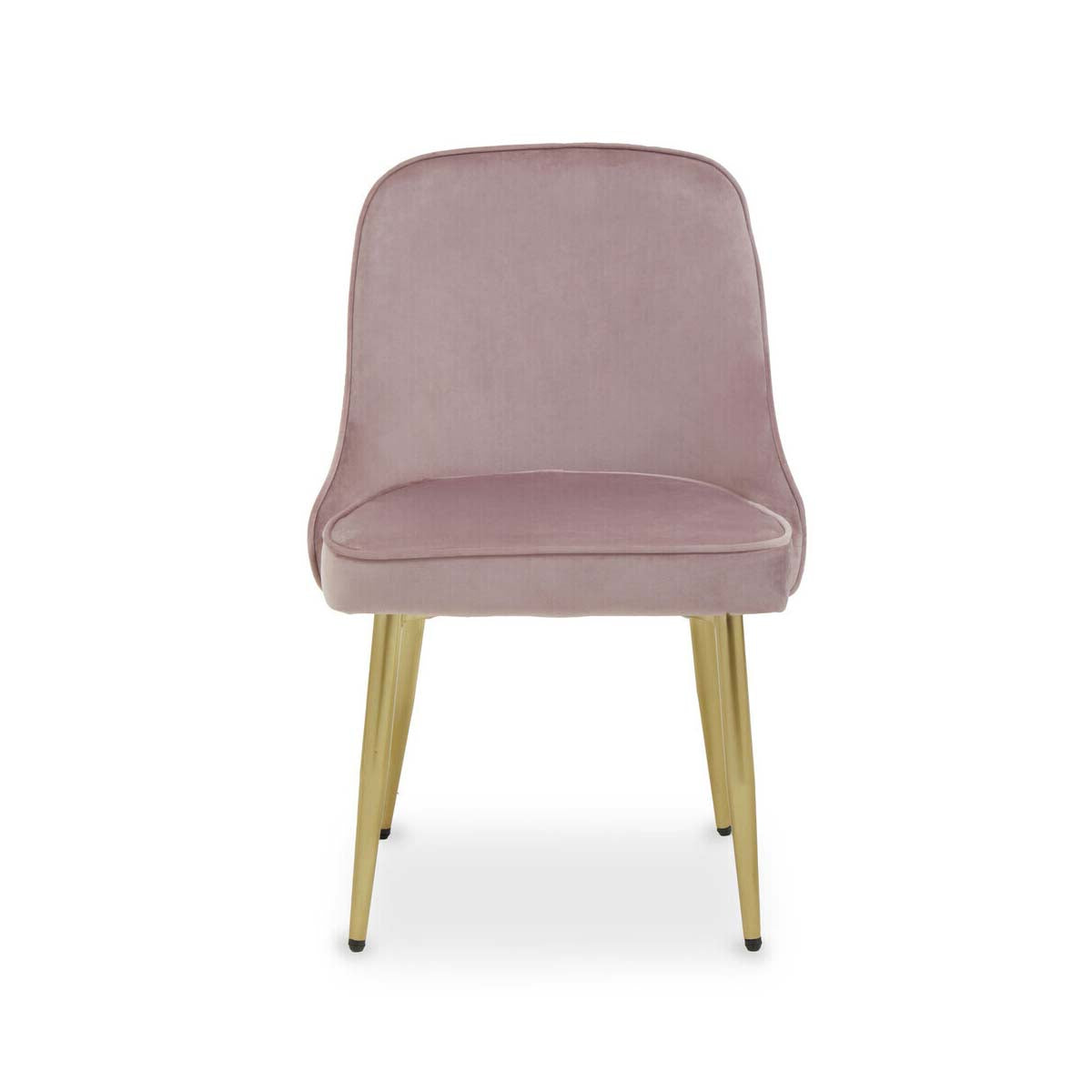 Demi Dusky Pink Velvet Dining Chair