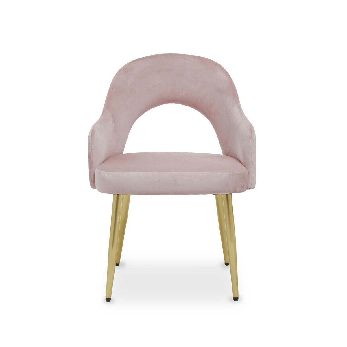 Dani Dusky Pink Velvet Dining Chair