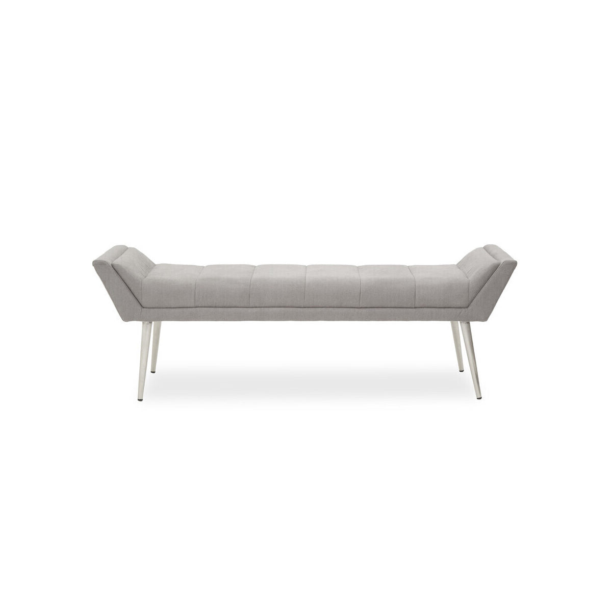 Gilden Grey Bench With Angular Base