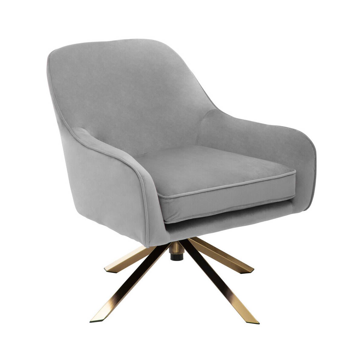 Avery Grey Velvet Chair