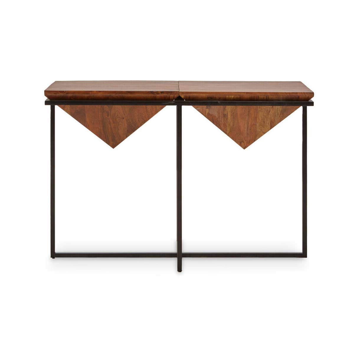 Shimla Acacia Pyramid Console Table