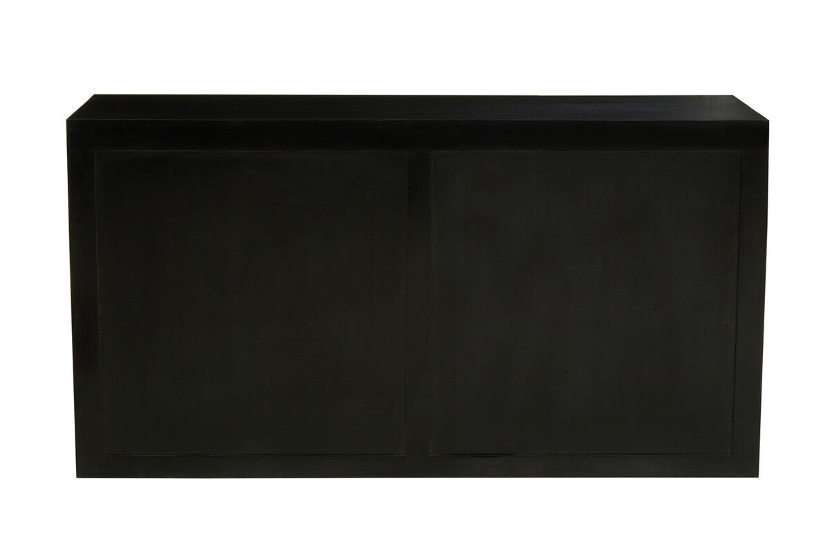 Sarter Seven Drawer Black Mango Wood Chest