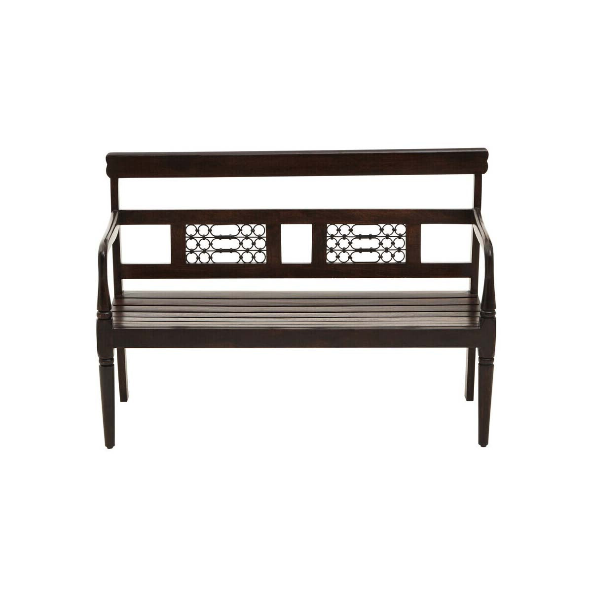 Srina Dark Sheesham Wood Bench