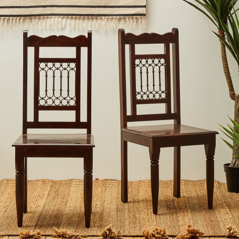 Srina Dark Sheesham Wood Dining Chair