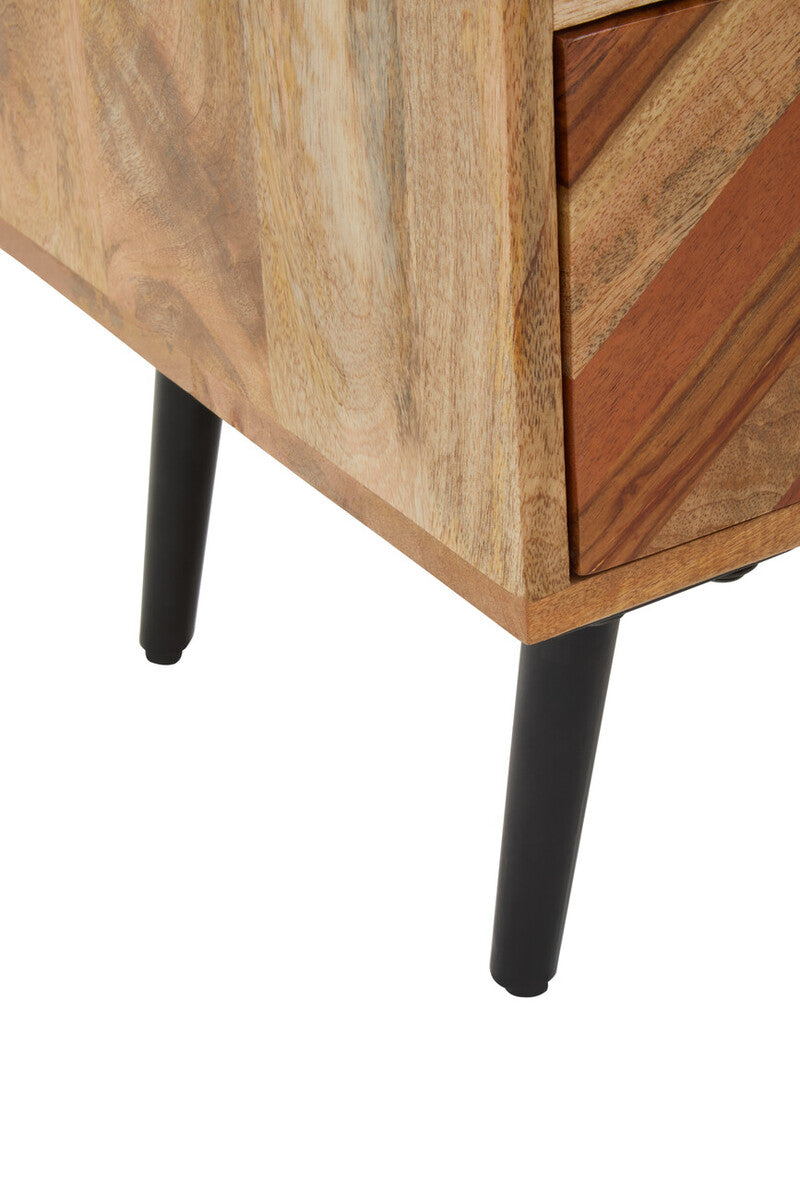 Boho Five Drawer Mango Wood Chest