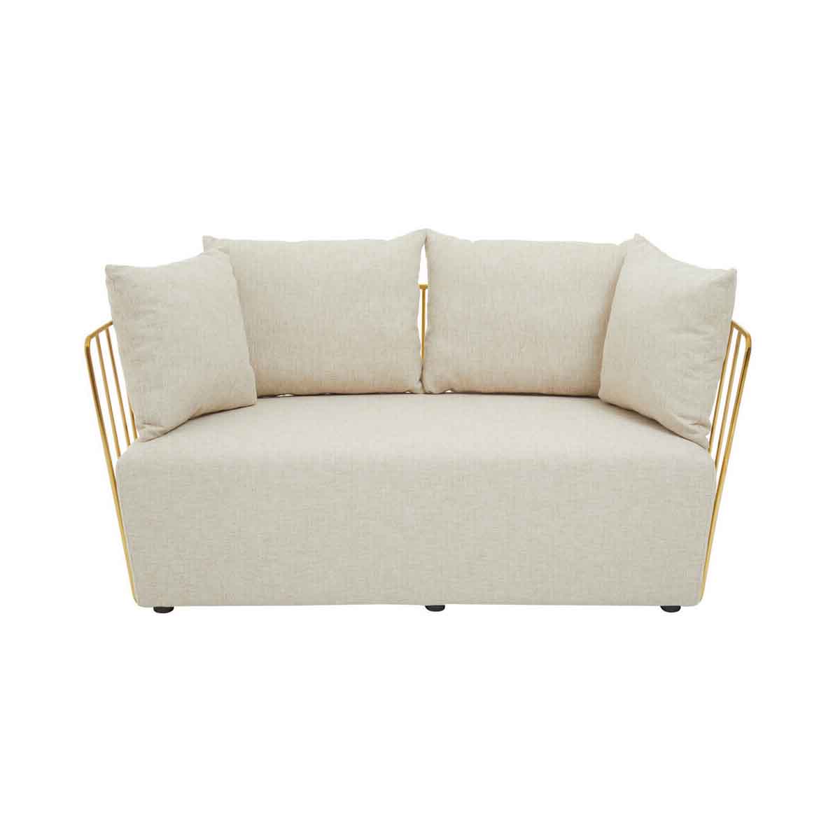 Azalea Two Seat Natural Fabric Sofa