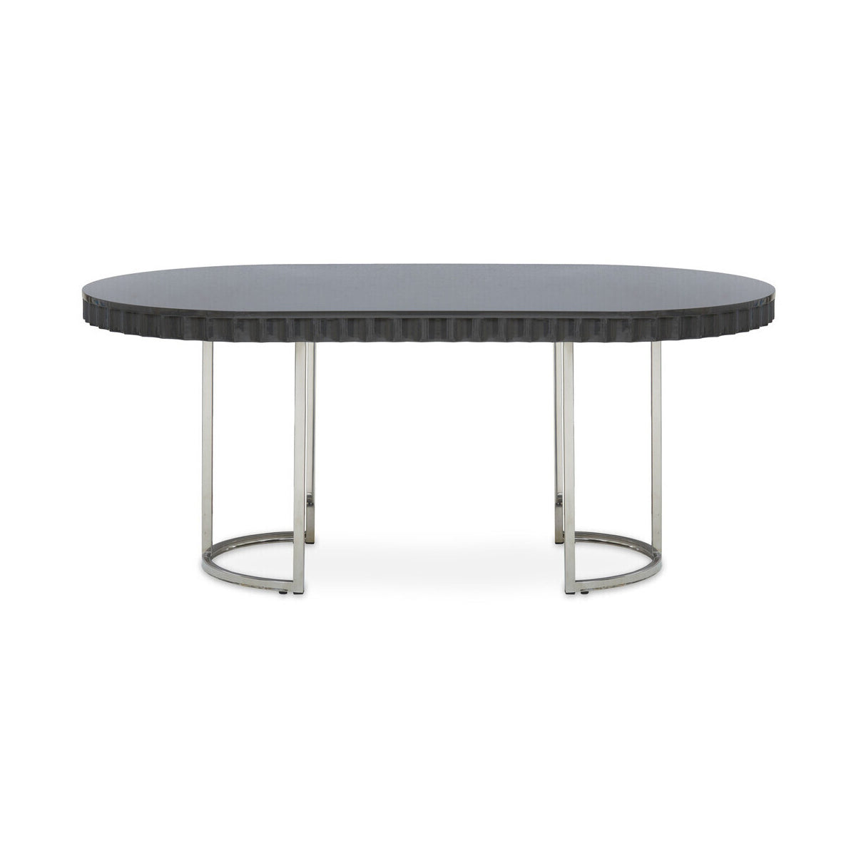 Genoa Grey Hi Gloss Dining Table