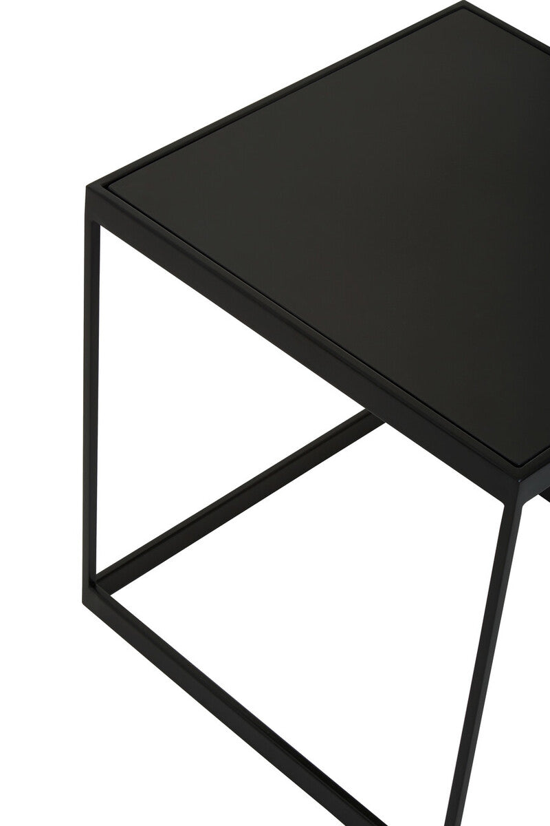 Genoa Matte Black End Table