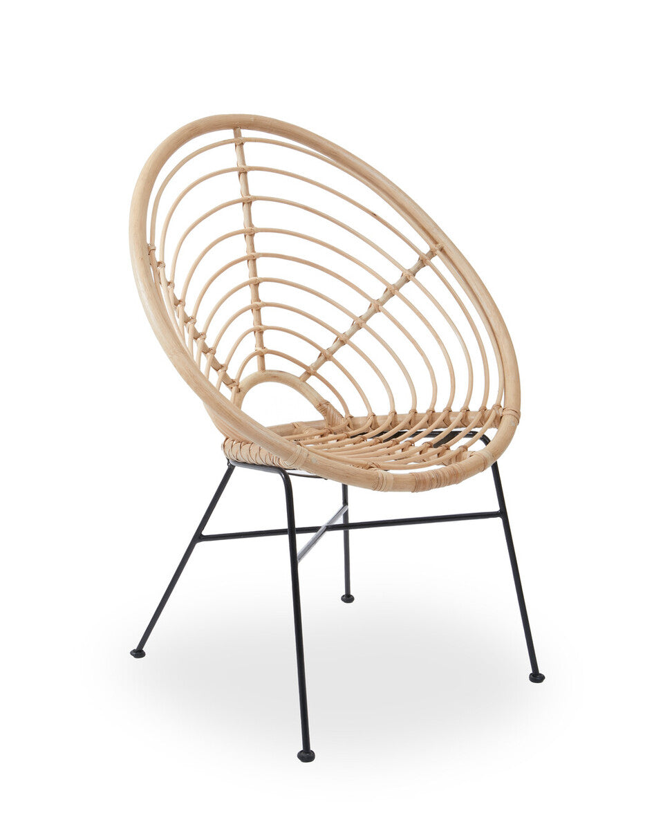 Java Natural Rattan Round Chair