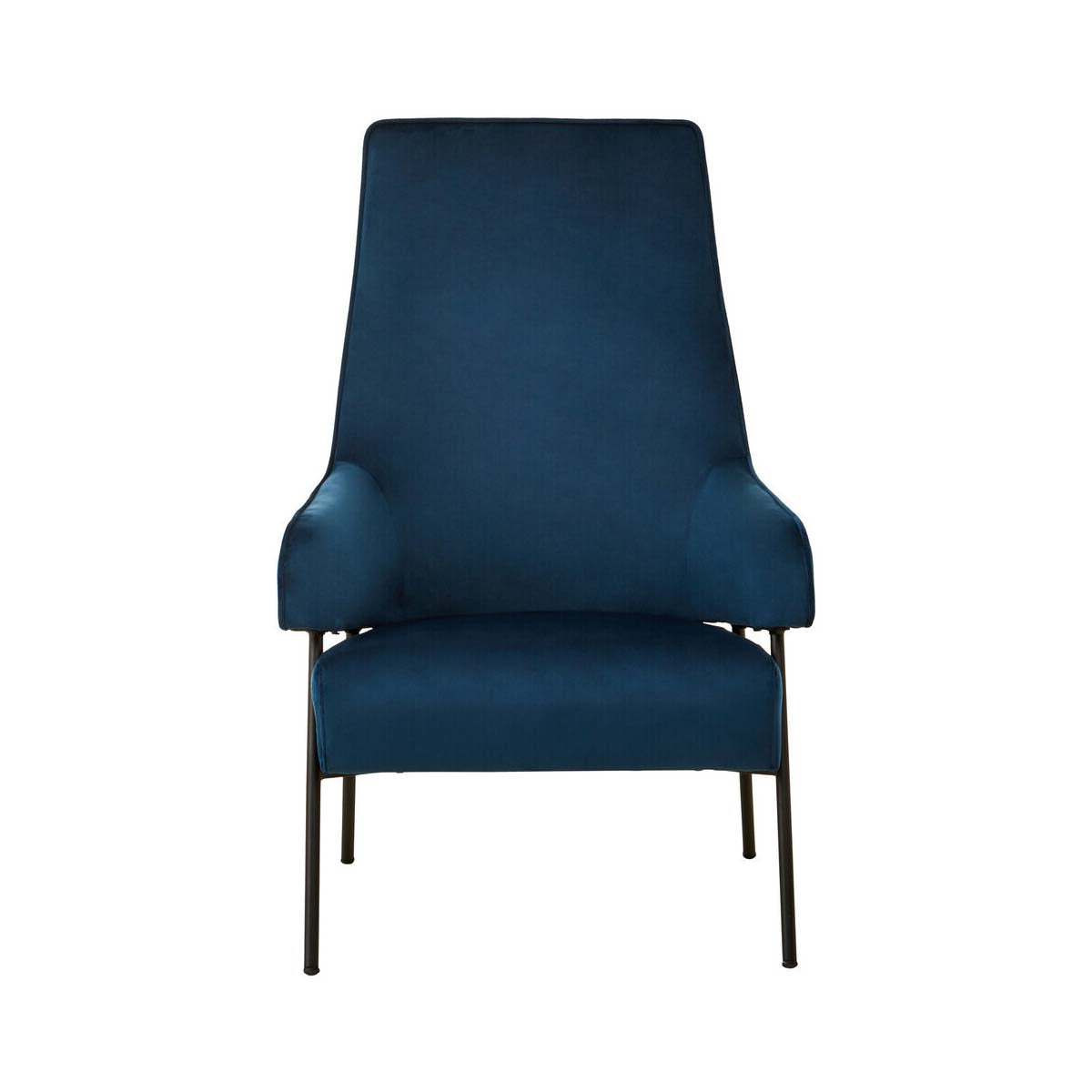 Henia Blue Velvet Chair