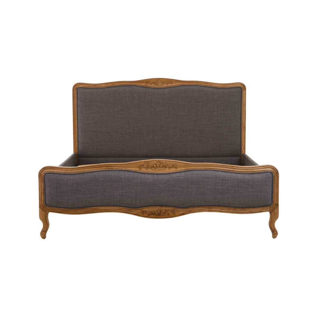 Parkside Grey Fabric Super Kingsize Bed