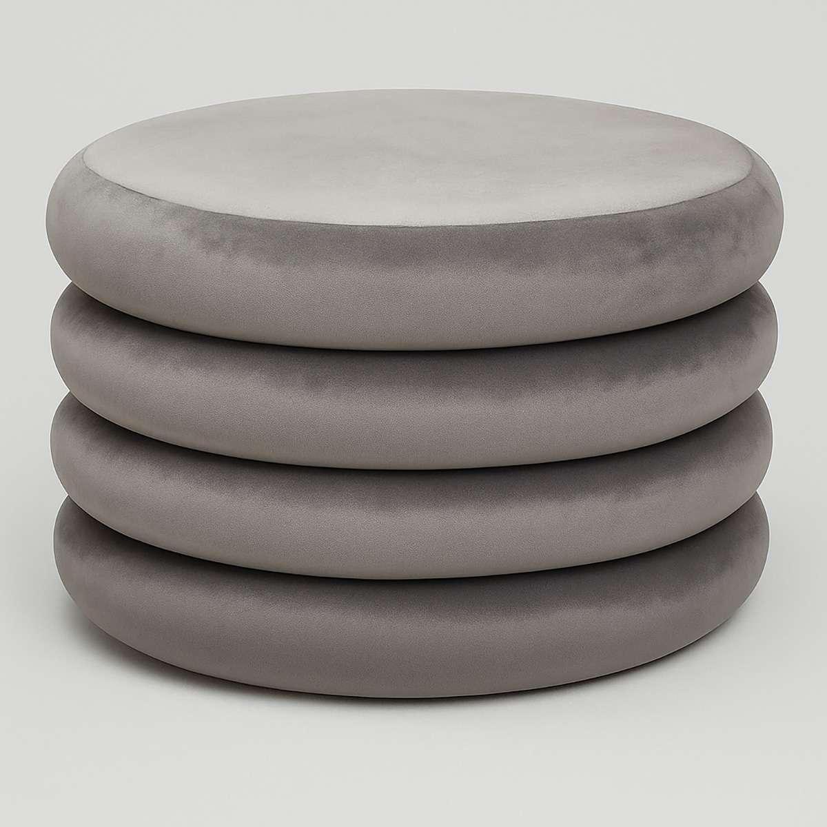 Hartford Grey Round Stool