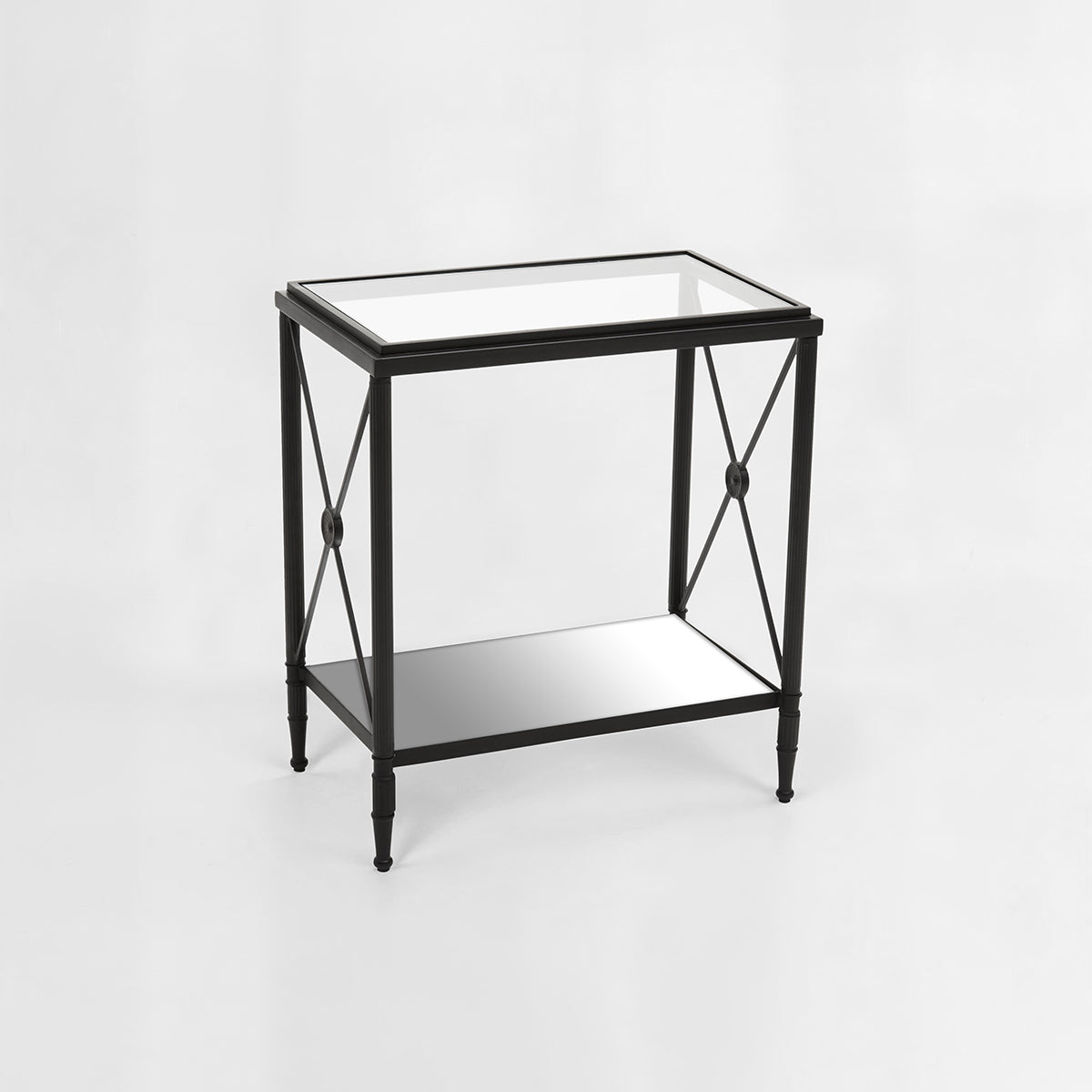 Axis Rectangular Black Finish Side Table