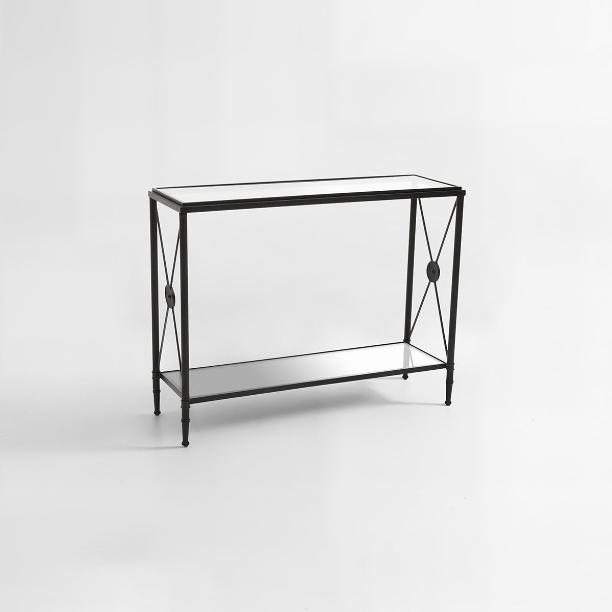 Axis Console Table With Black Finish Frame