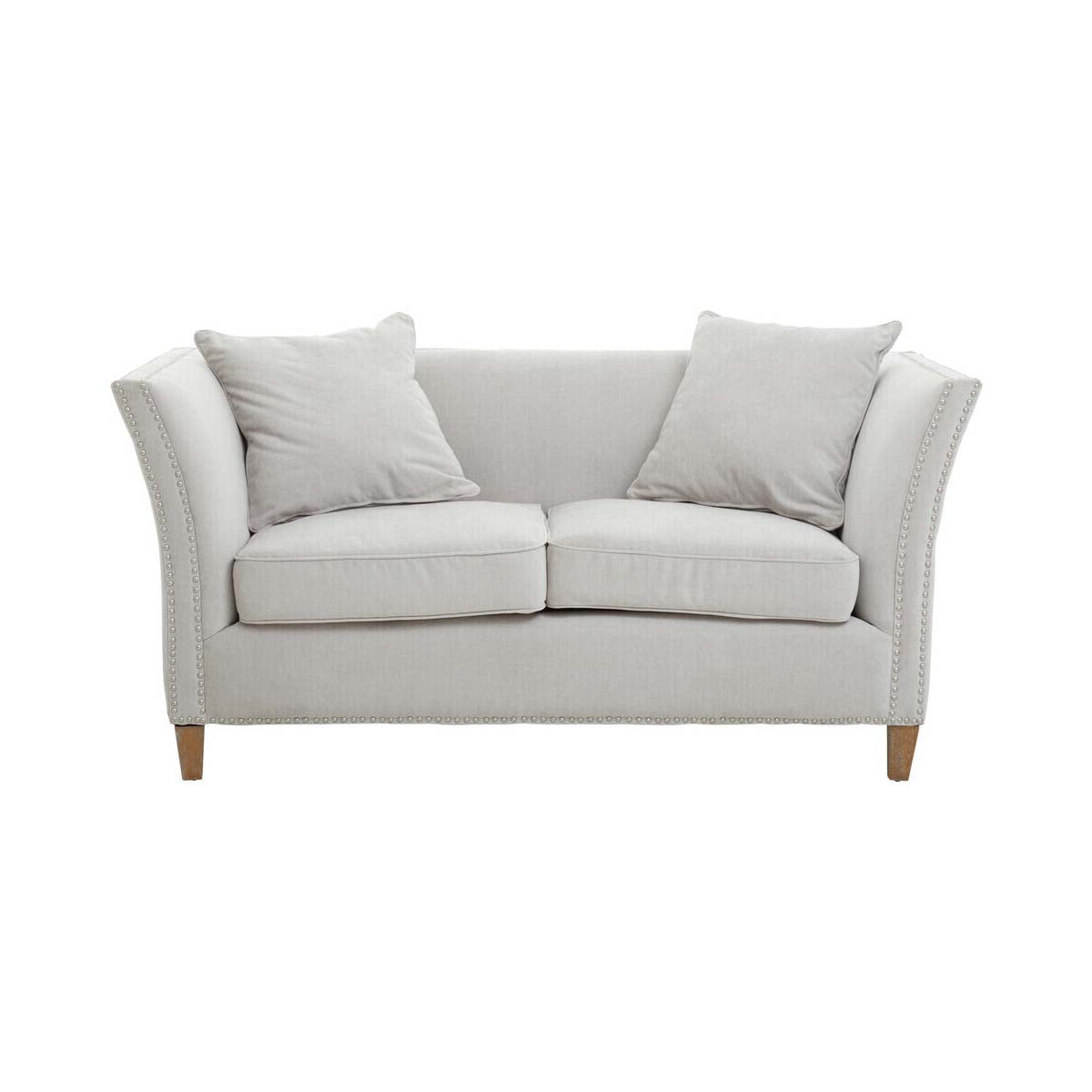 Sutton Two Seat Grey Fabric Sofa