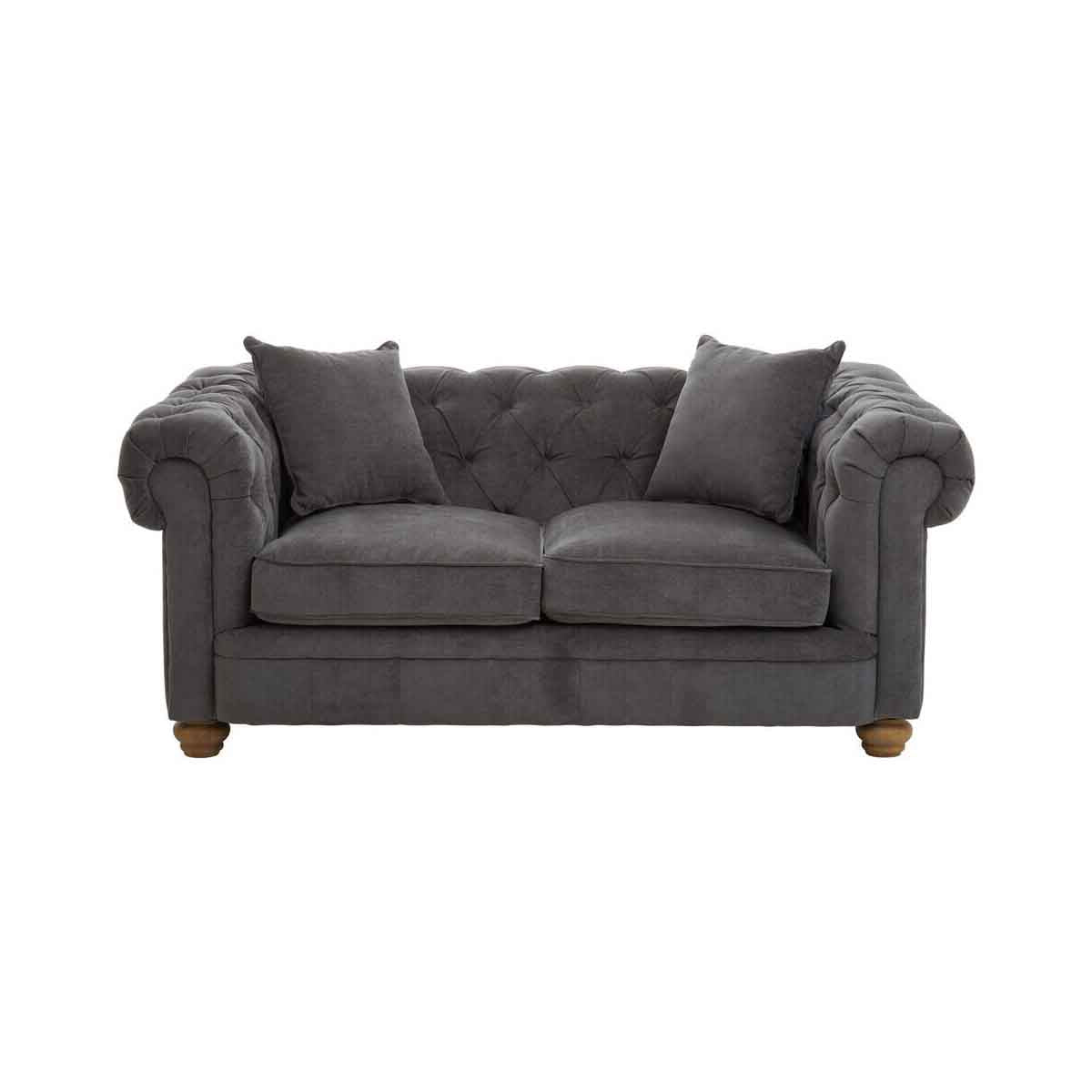 Spencer 2 Seat Grey Fabric Sofa