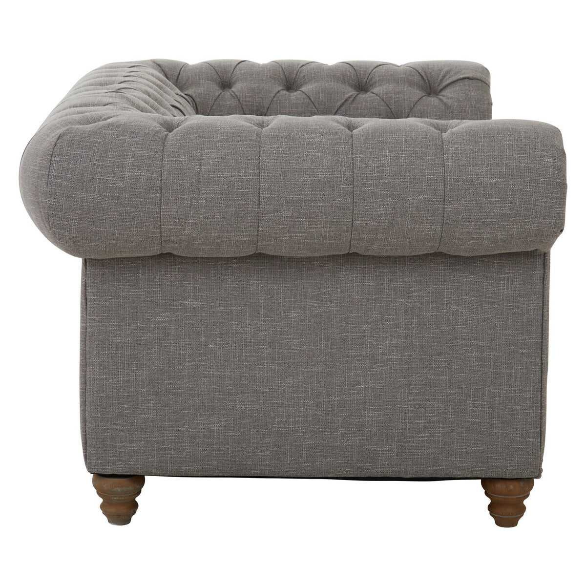 Stella Two Seat Grey Linen Sofa