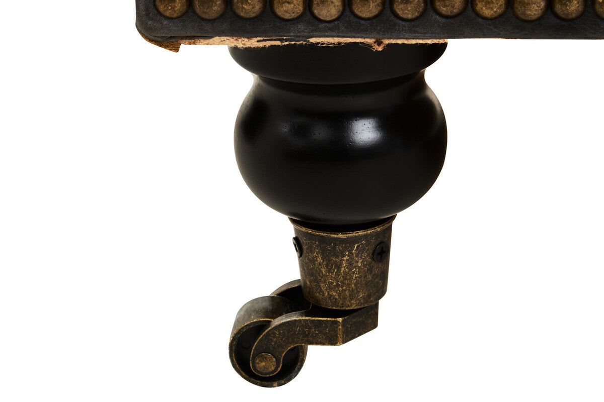 Hoxton Ebony Leather Sofa