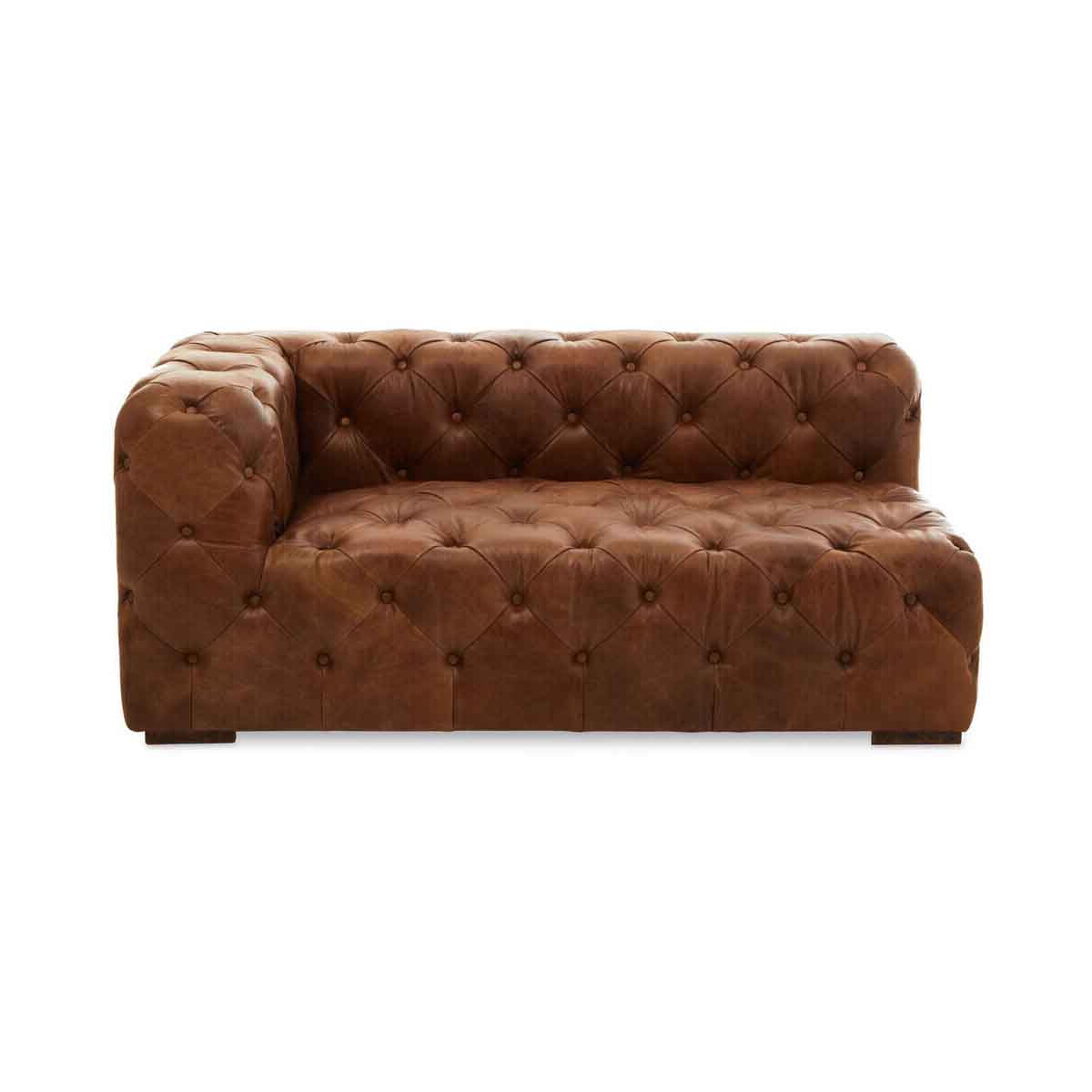 Hoxton Tufted Leather Right Arm Sofa