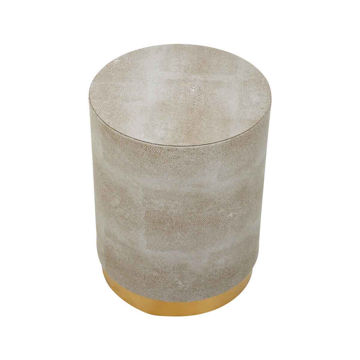 Cadio Shagreen Round Stool