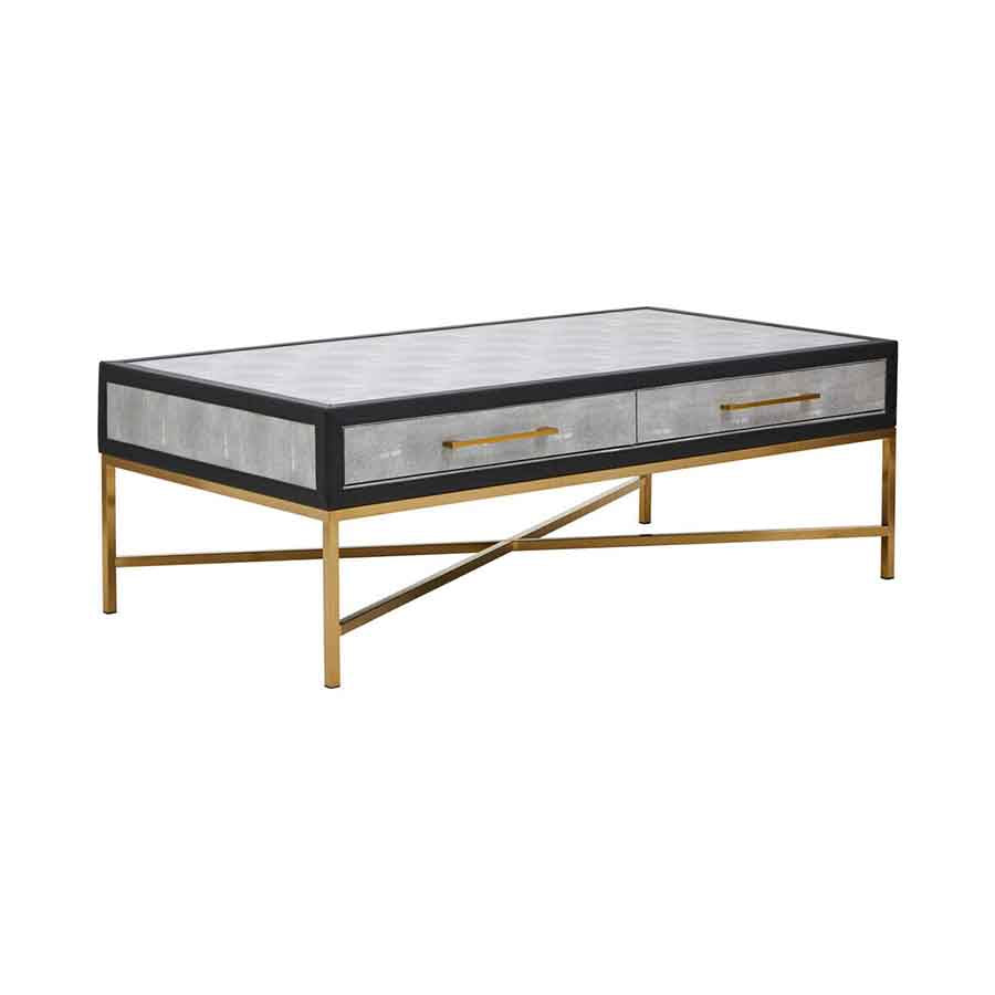 Cadiz Grey Shagreen Coffee Table