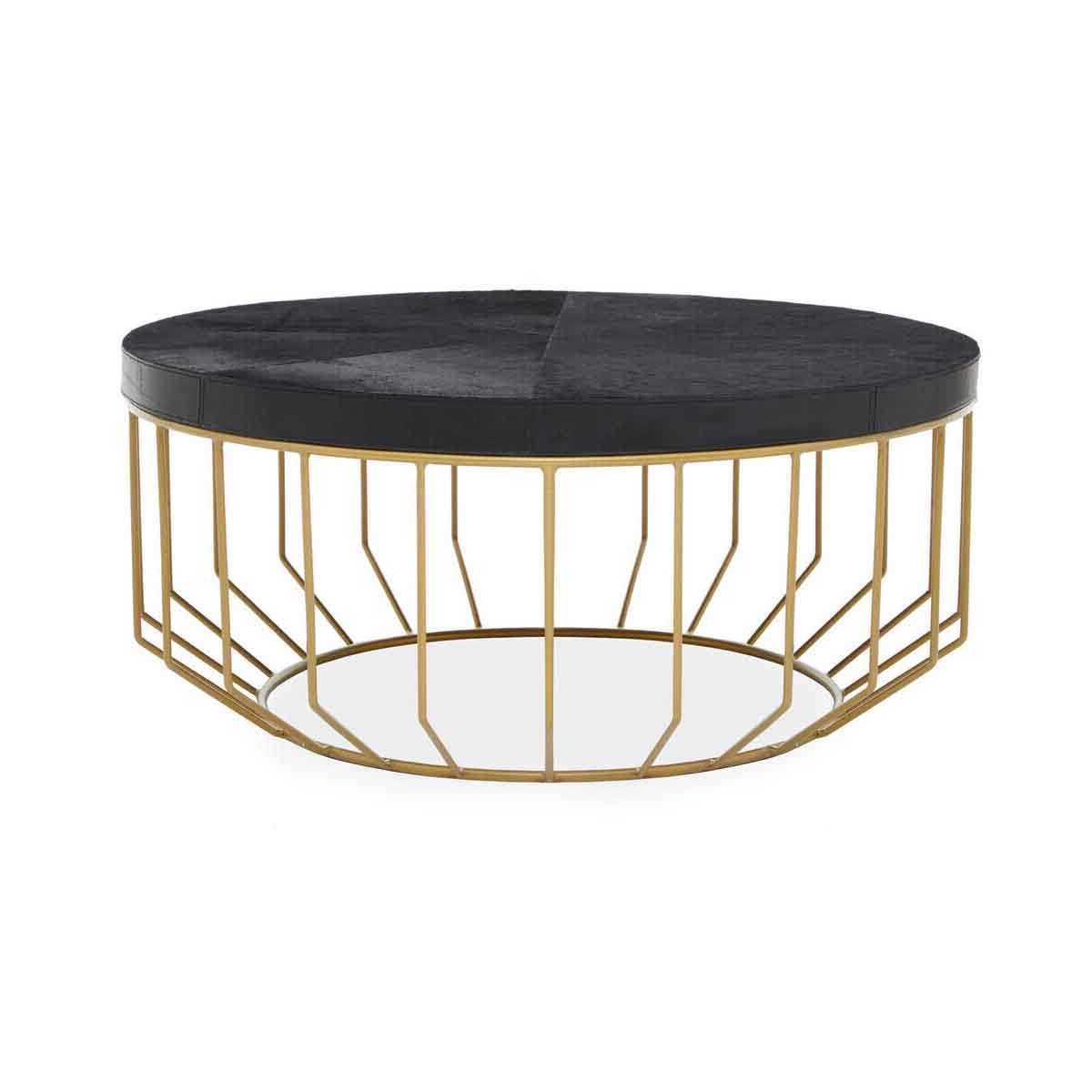 Kensington Townhouse Hair On Hide Round Coffee Table