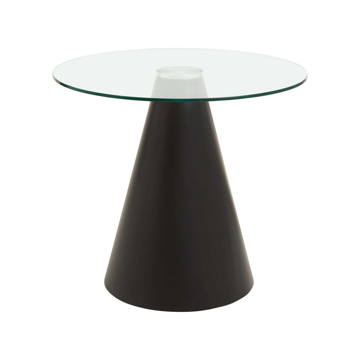 Azalea Round Clear Glass Top Dining Table