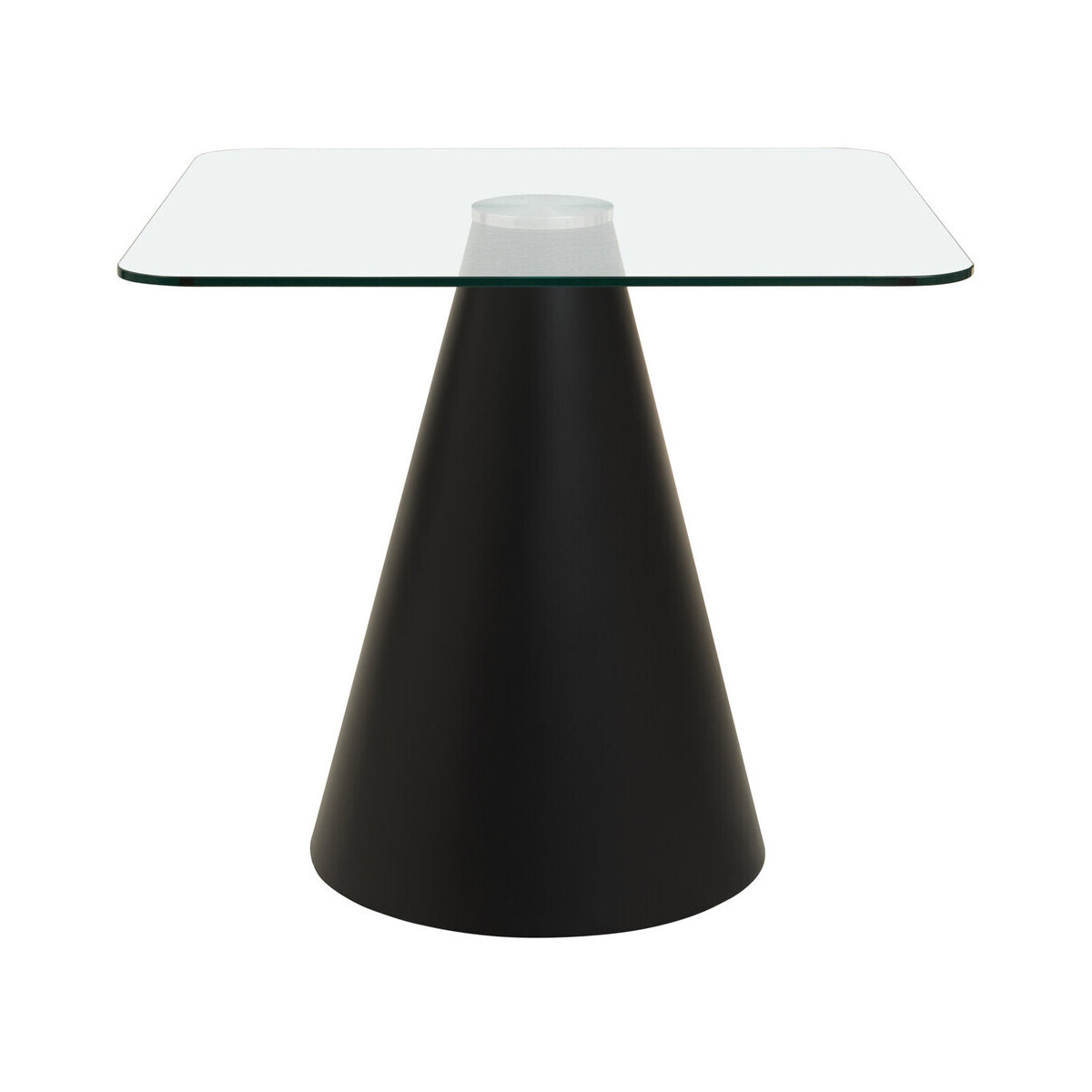 Azalea Square Clear Glass Top Dining Table