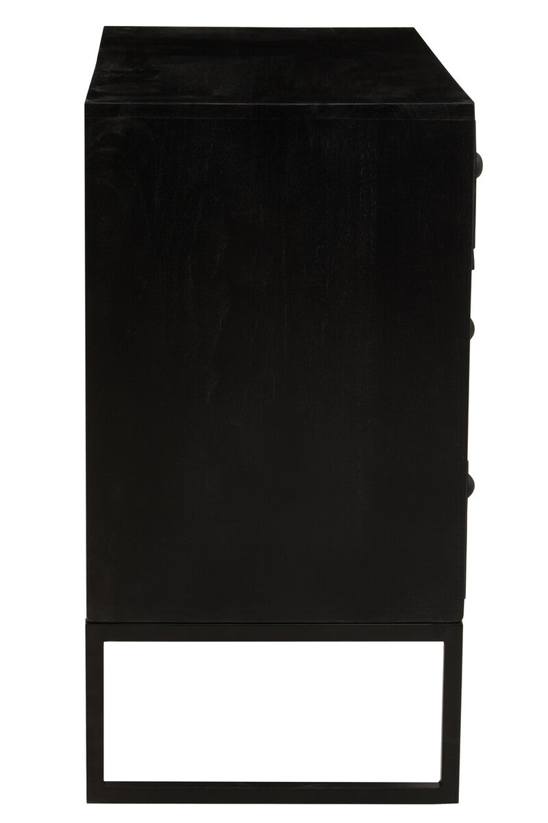 Fusion Three Drawer Chest with Bone Inlay