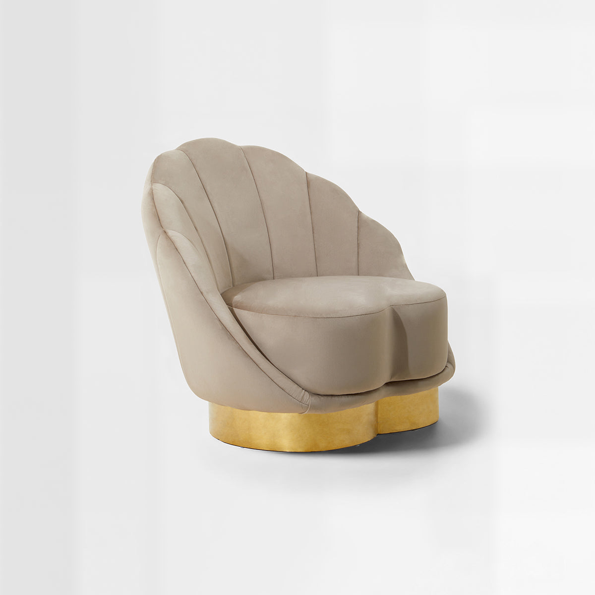 Biarritz Mink Velvet Chair