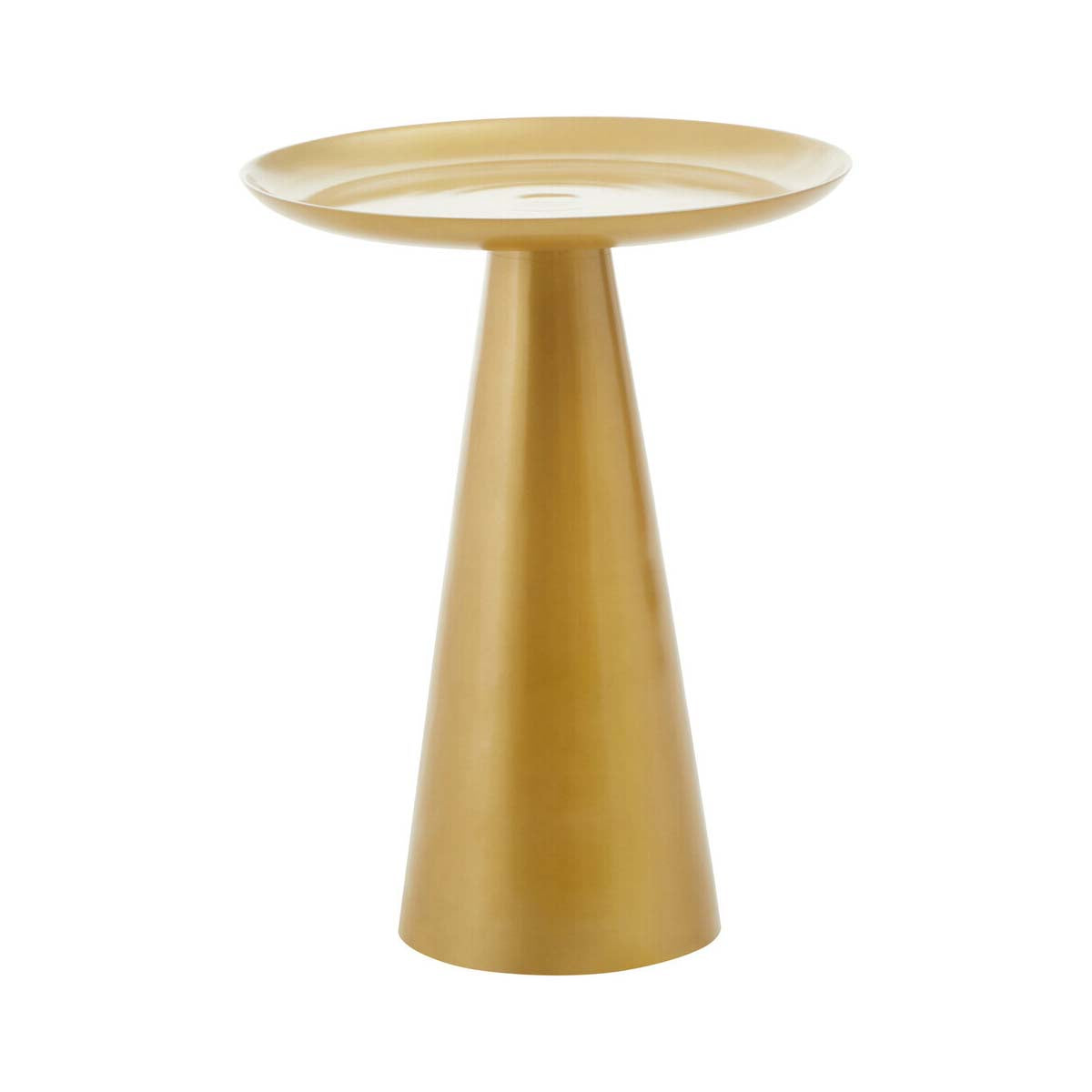 Pali Gold Finish Round Side Table